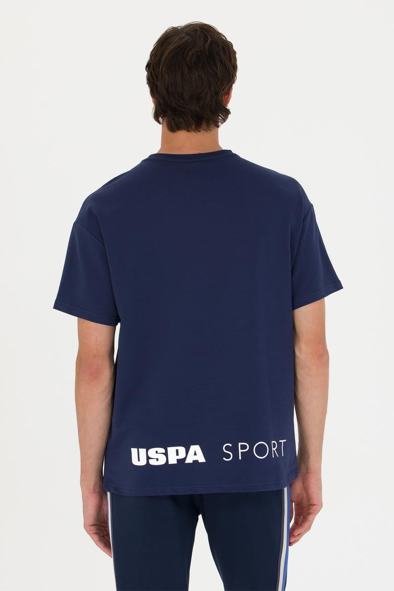 Erkek Lacivert Comfort Bisiklet Yaka Tişört - 50263578003