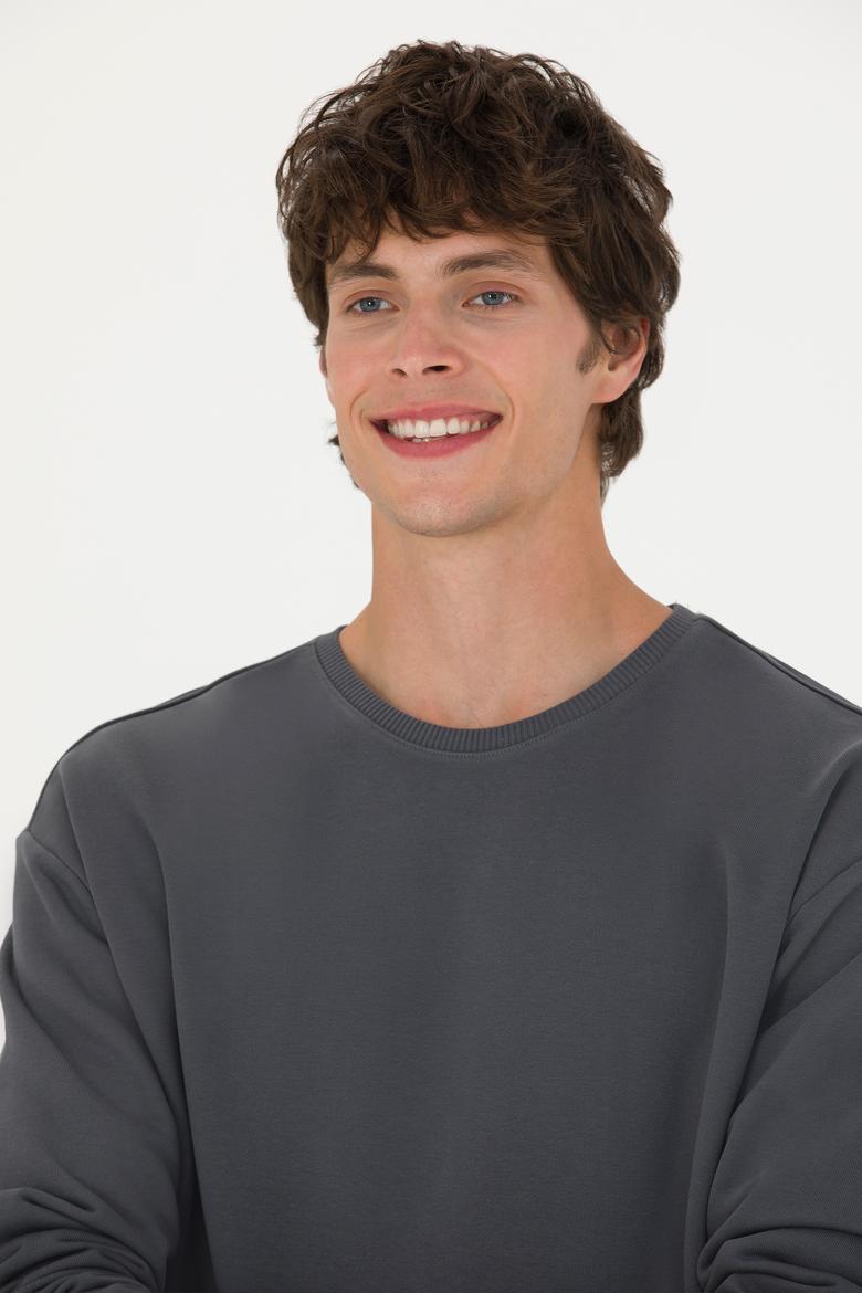 Erkek Antrasit Sweatshirt - 50273989026