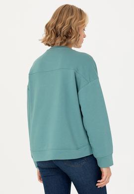 Kadın Mint Bisiklet Yaka Basic Sweatshirt - 50276557036