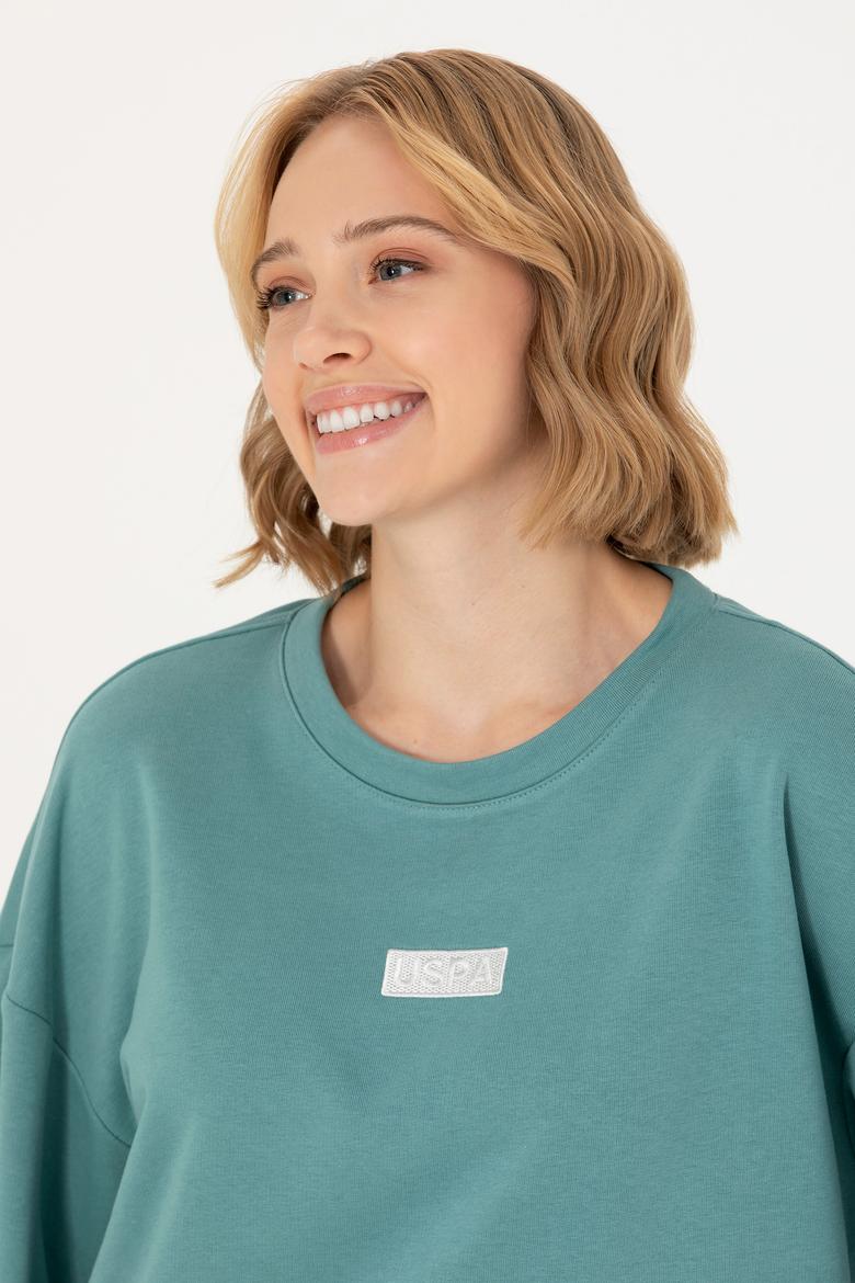 Kadın Mint Bisiklet Yaka Basic Sweatshirt - 50276557036
