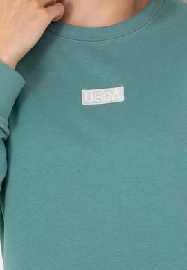 Kadın Mint Bisiklet Yaka Basic Sweatshirt - 50276557036