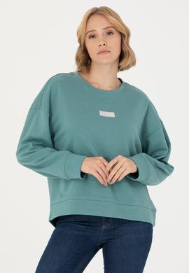 Kadın Mint Bisiklet Yaka Basic Sweatshirt - 50276557036