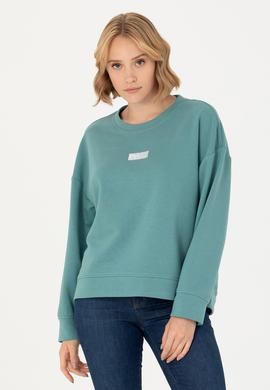 Kadın Mint Bisiklet Yaka Basic Sweatshirt - 50276557039