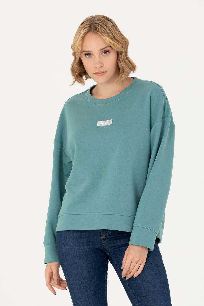 Kadın Mint Bisiklet Yaka Basic Sweatshirt - 50276557039