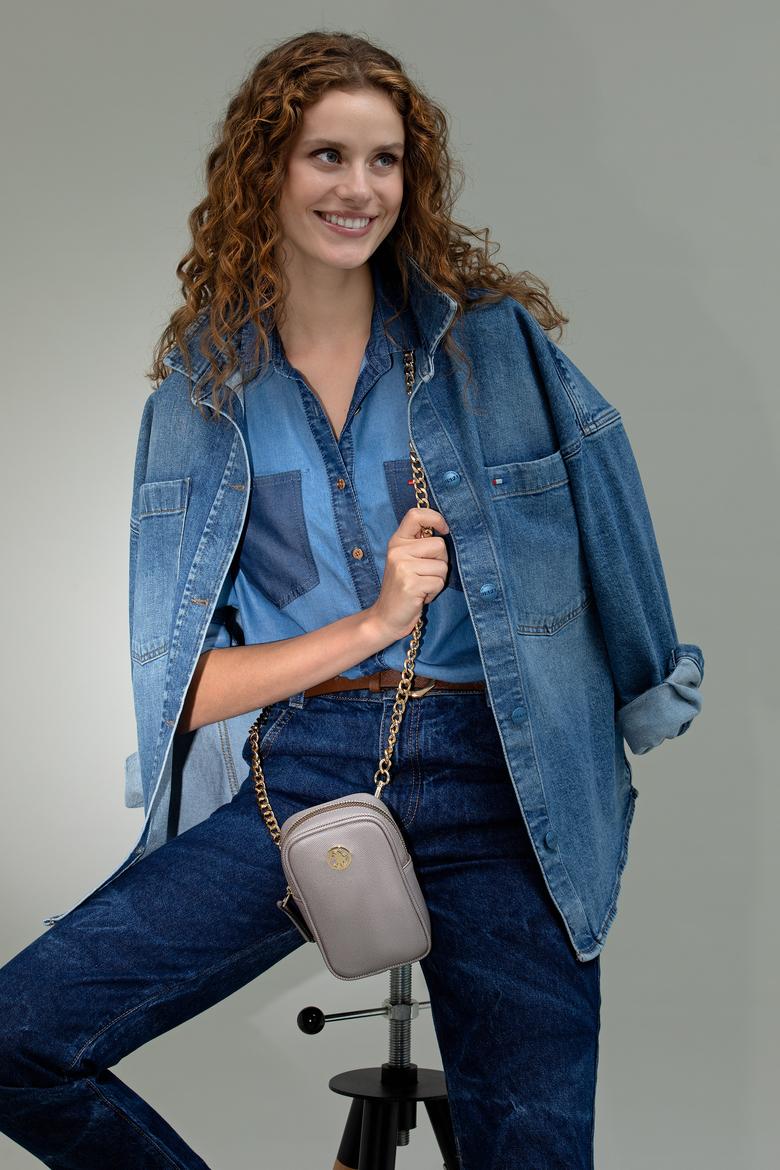 Kadın Kurşun Telefon Çantası