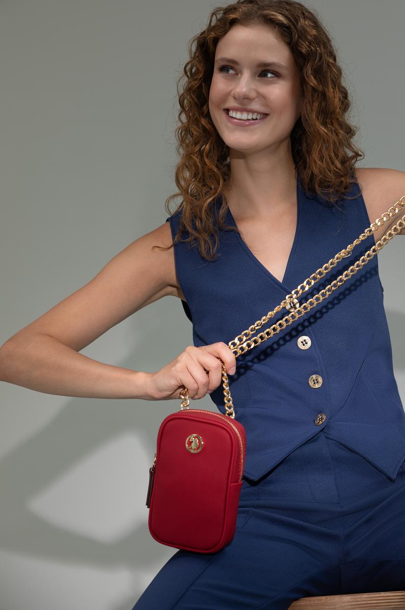 Kadın Kırmızı Telefon Çantası