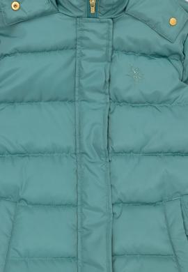 Kız Çocuk Mint Kapüşonlu Kaban - 50269901012