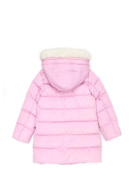 Kız Çocuk Lila Kapüşonlu Kaban - 50269901023