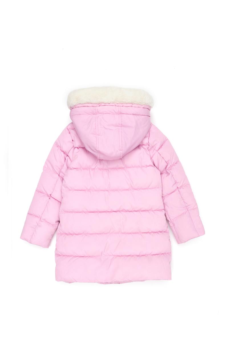 Kız Çocuk Lila Kapüşonlu Kaban