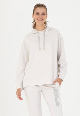Kadın Taş Kapüşonlu Sweatshirt - 50276555022