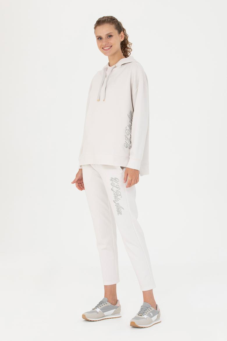 Kadın Taş Kapüşonlu Sweatshirt - 50276555022