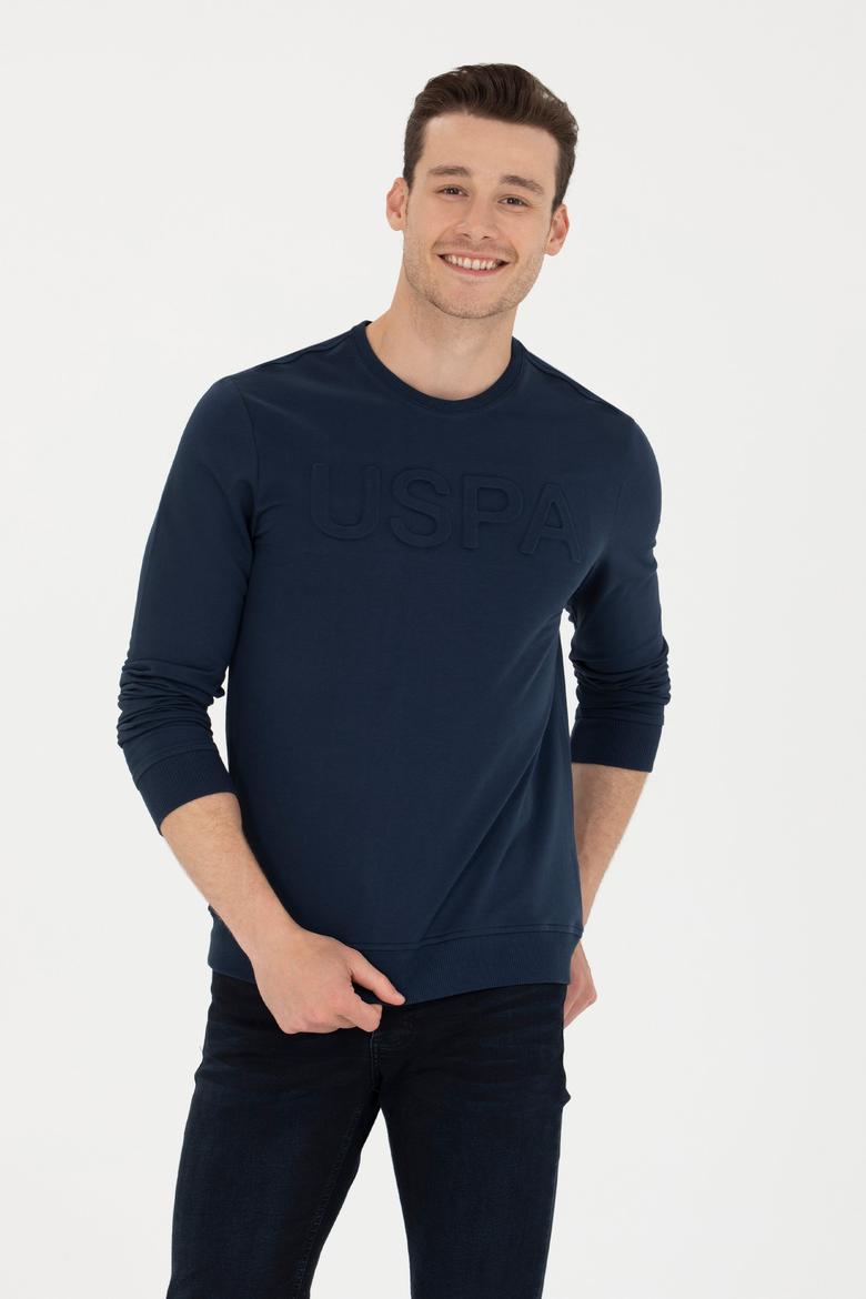 Erkek Lacivert Basic Sweatshirt