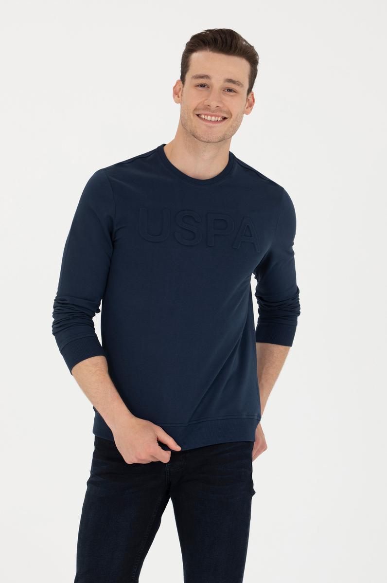 Erkek Lacivert Basic Sweatshirt