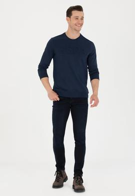 Erkek Lacivert Basic Sweatshirt - 50269402001