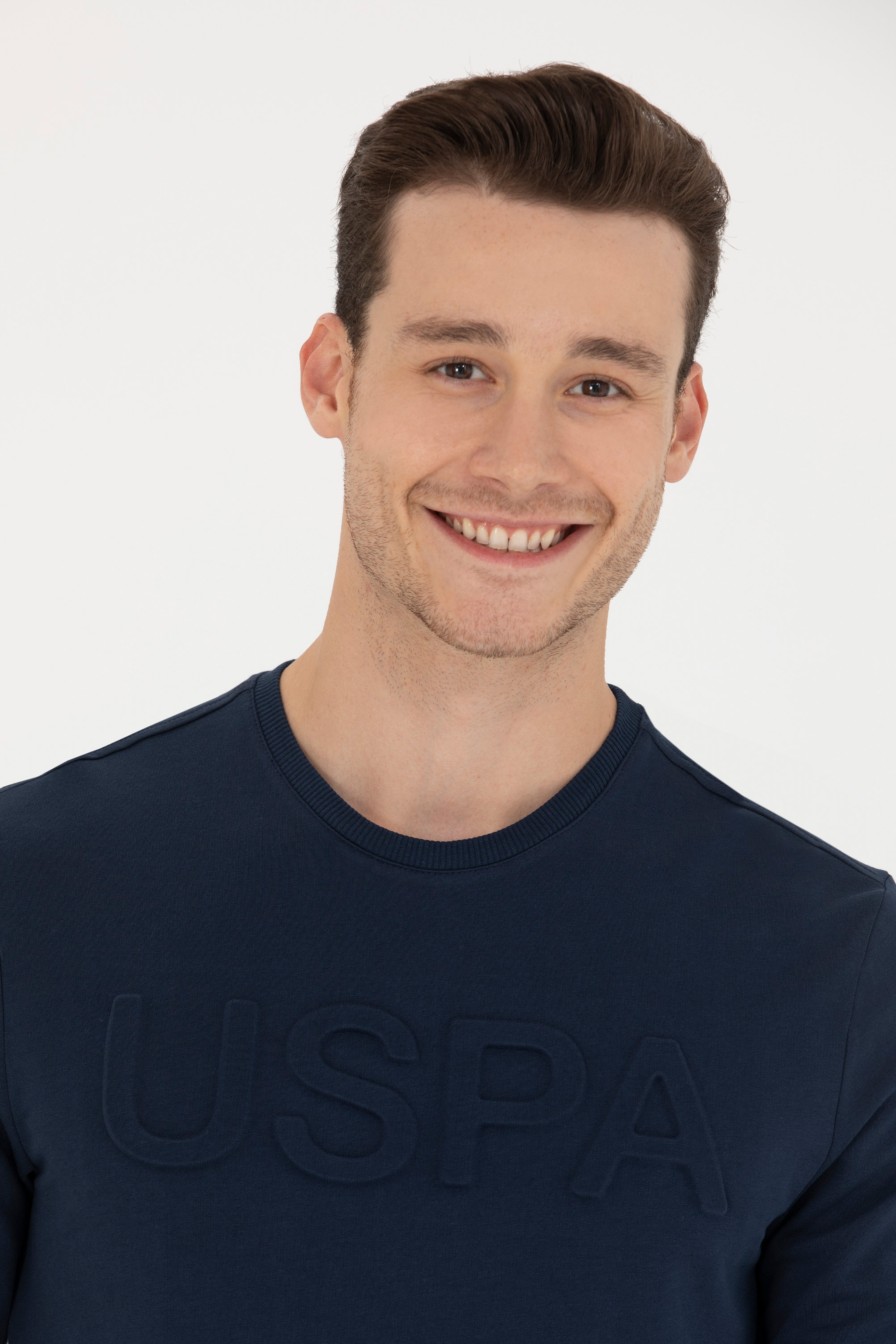 Erkek Lacivert Basic Sweatshirt - Image 2