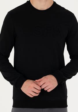 Erkek Siyah Basic Sweatshirt - 50269402011