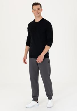 Erkek Siyah Basic Sweatshirt - 50269402011