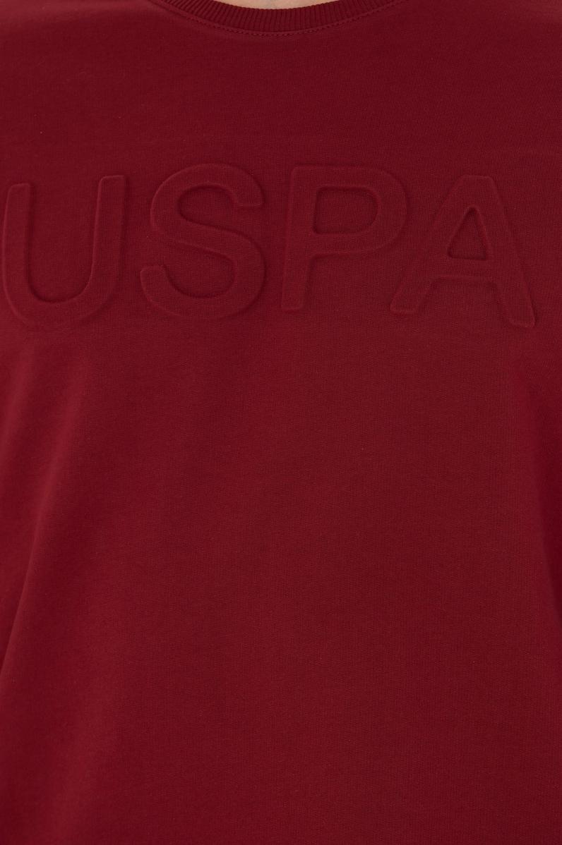 Erkek Bordo Basic Sweatshirt