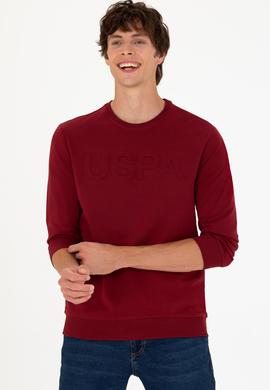 Erkek Bordo Basic Sweatshirt - 50269402057