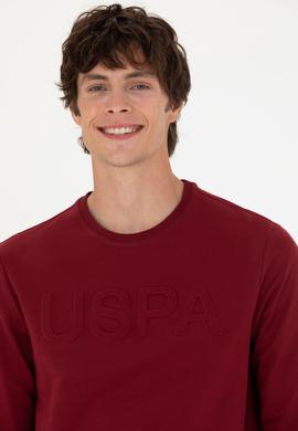 Erkek Bordo Basic Sweatshirt - 50269402057