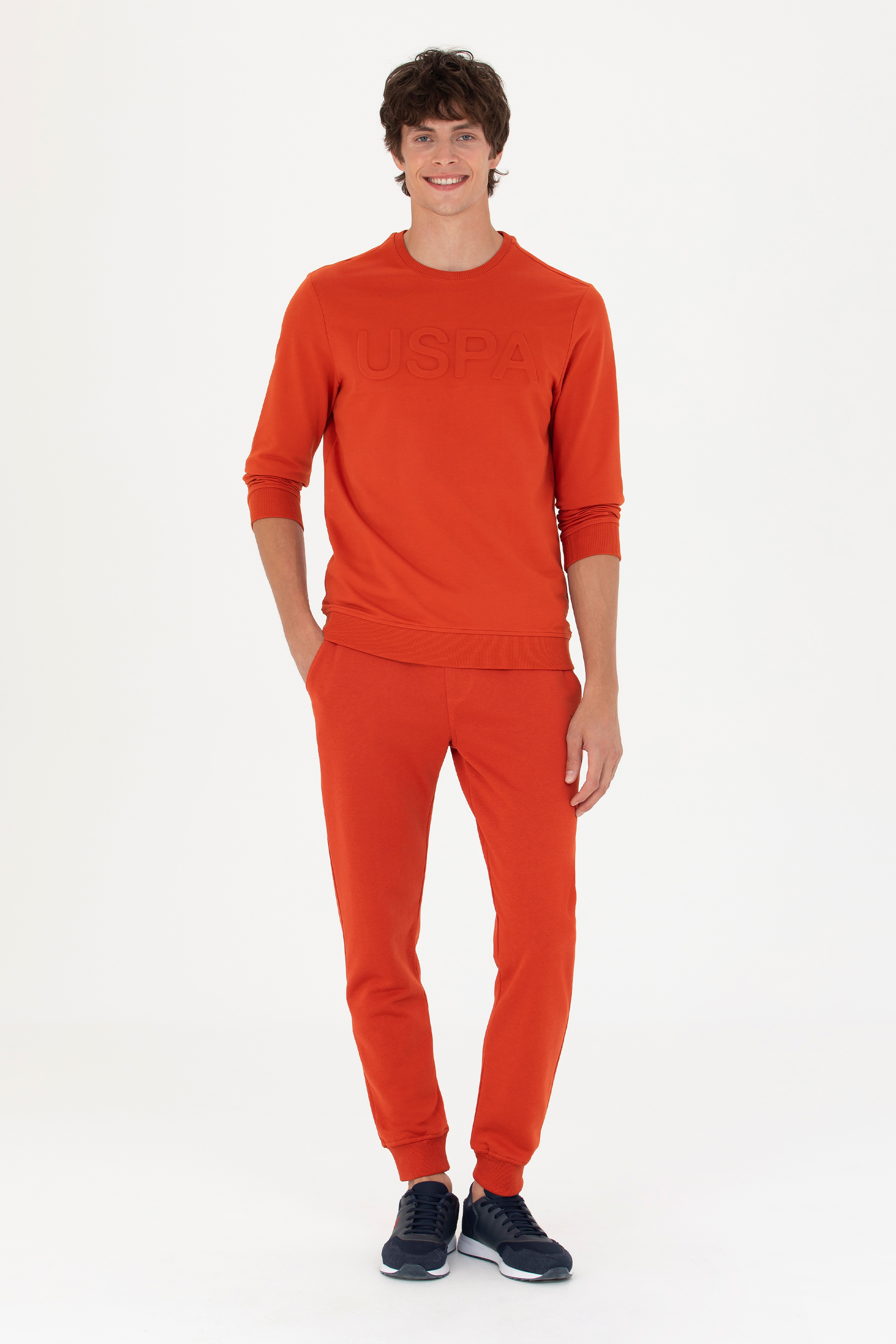 Erkek Kiremit Basic Sweatshirt - Image 4