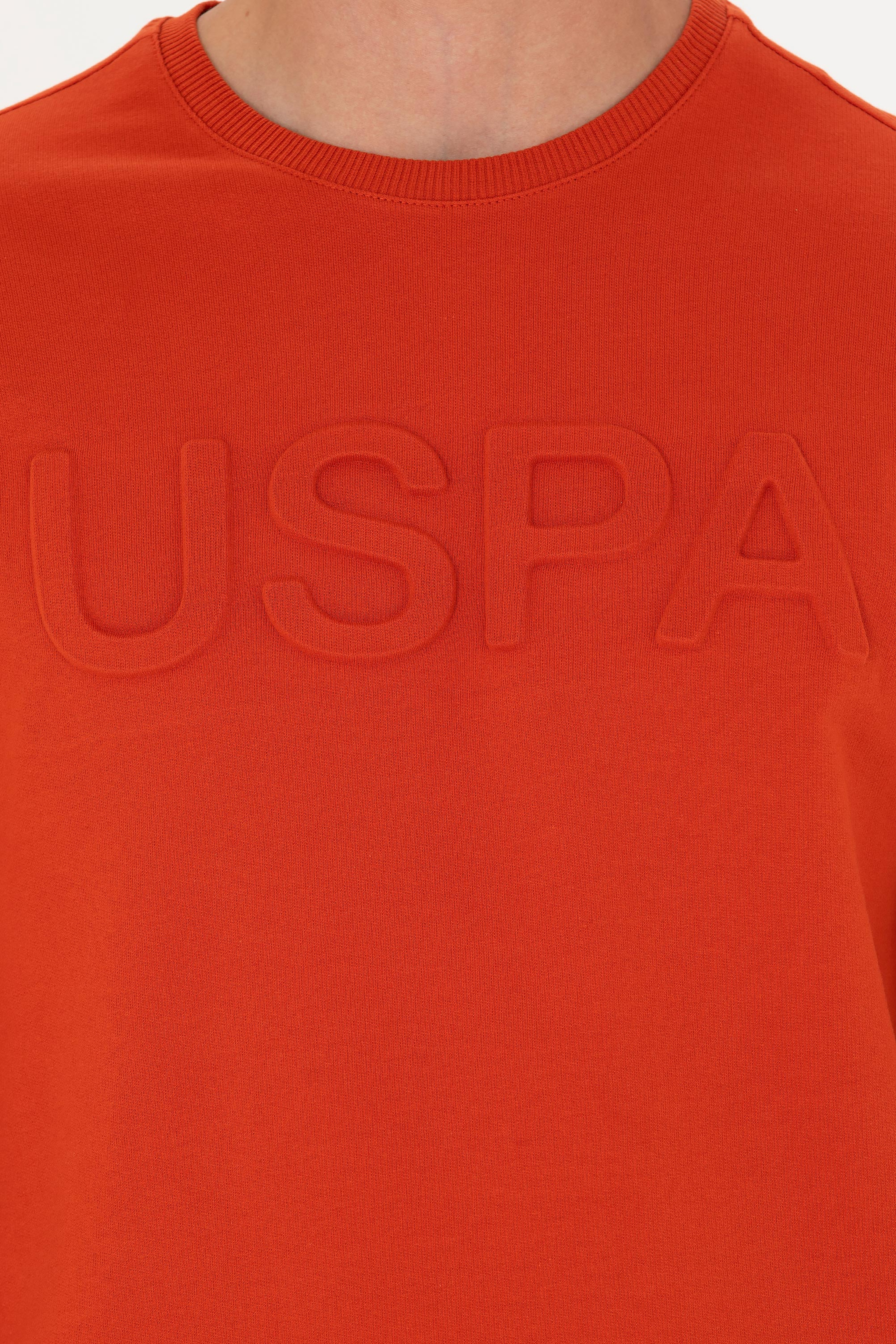 Erkek Kiremit Basic Sweatshirt - Image 7