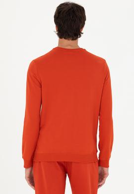 Erkek Kiremit Basic Sweatshirt - 50269402141