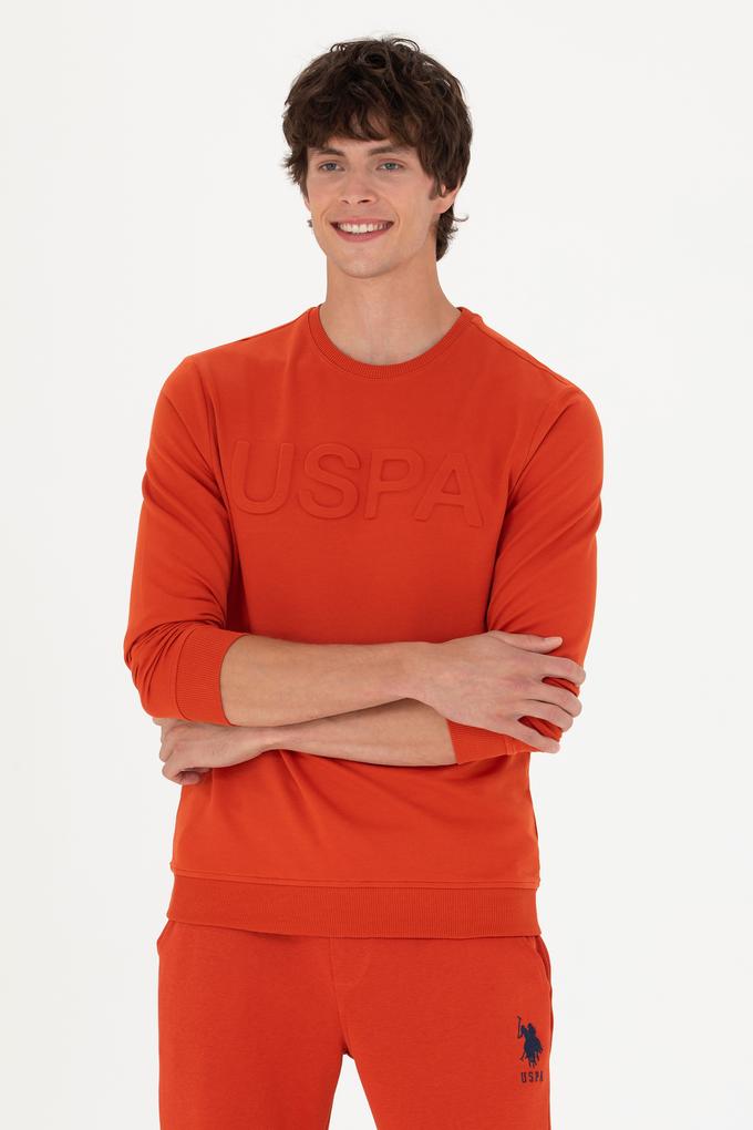 Erkek Kiremit Basic Sweatshirt