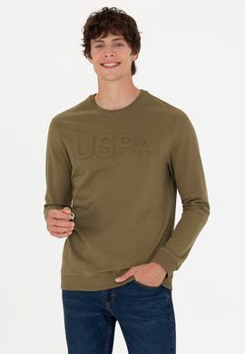Erkek Haki Basic Sweatshirt - 50269402153