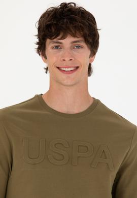 Erkek Haki Basic Sweatshirt - 50269402153