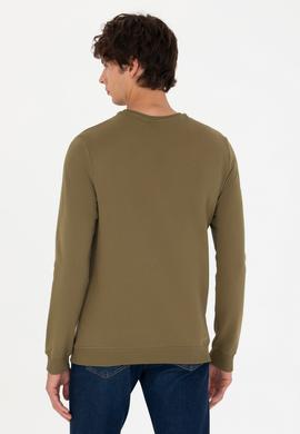 Erkek Haki Basic Sweatshirt - 50269402153