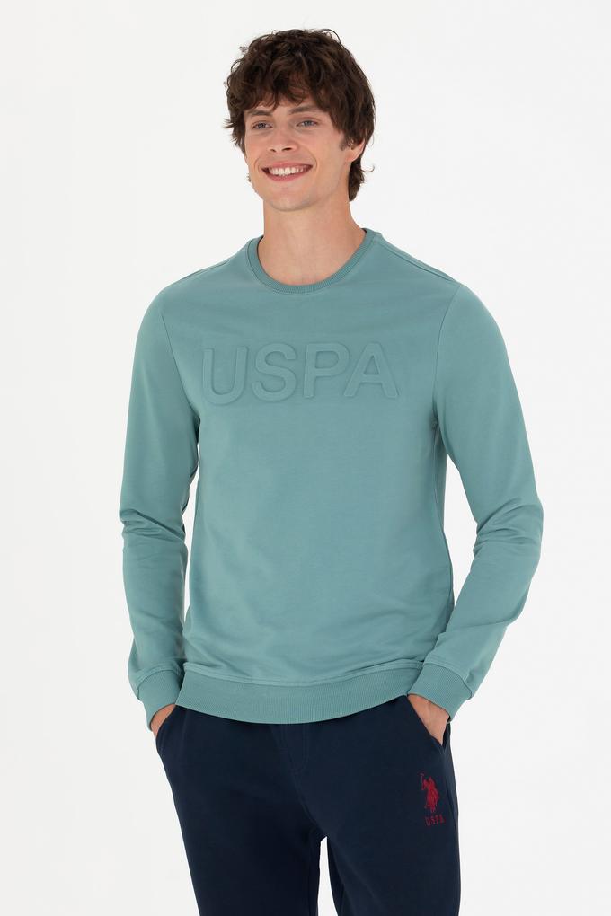 Erkek Mint Basic Sweatshirt
