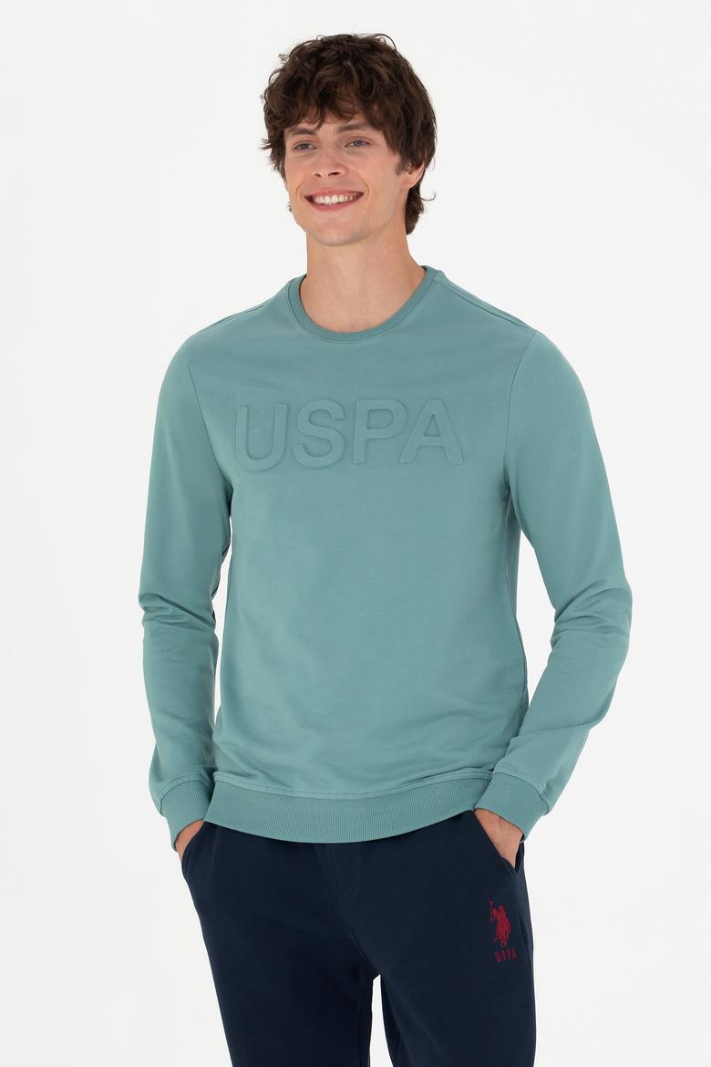 Erkek Mint Basic Sweatshirt