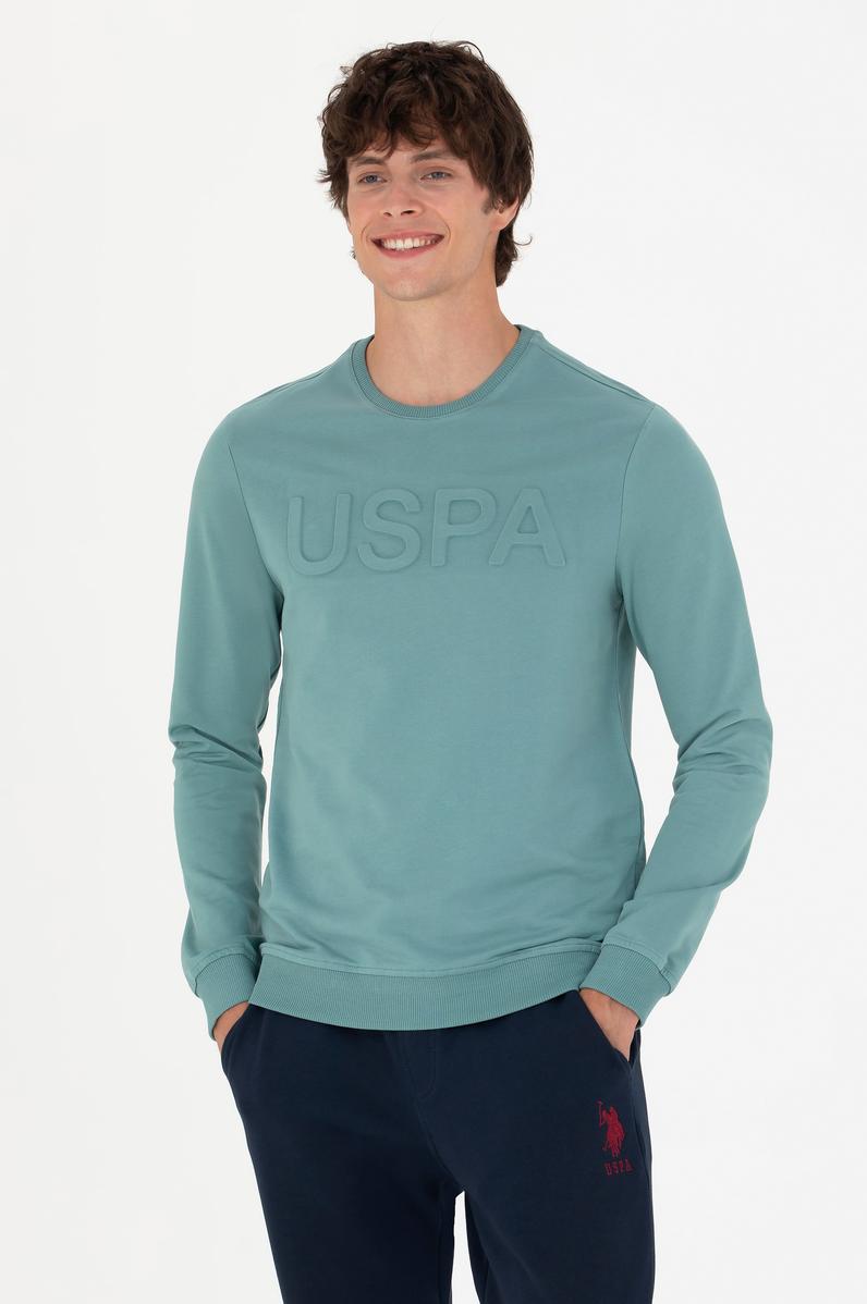 Erkek Mint Basic Sweatshirt