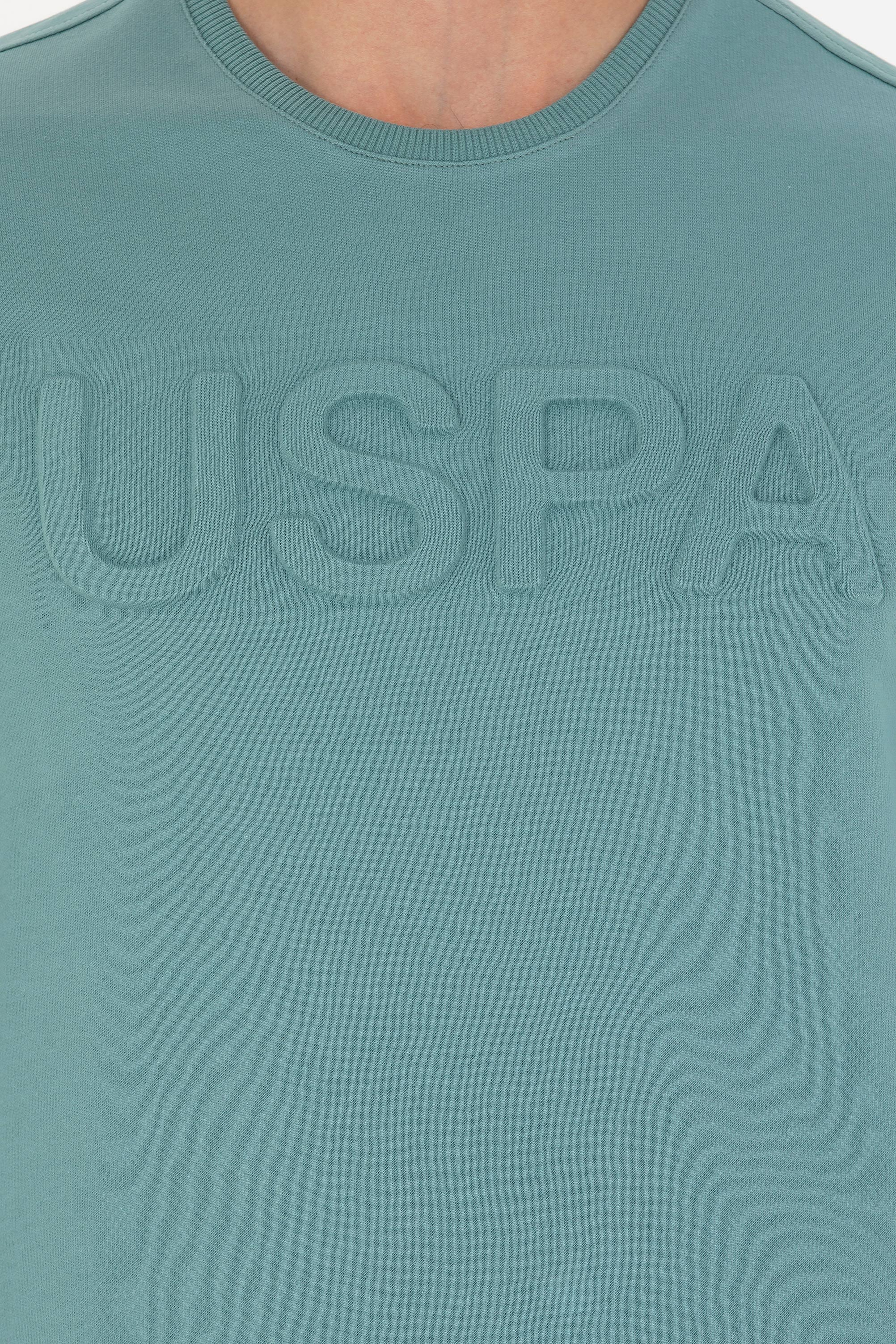 Erkek Mint Basic Sweatshirt - Image 7