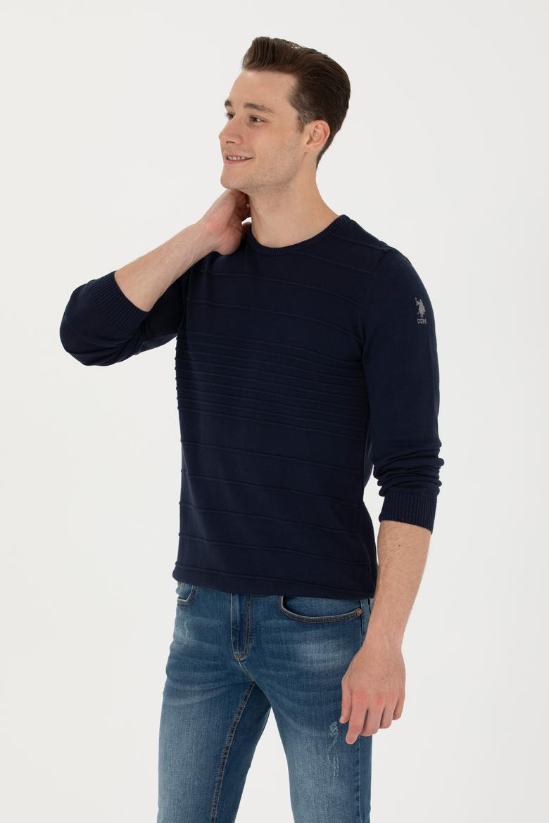 Erkek Lacivert Kazak