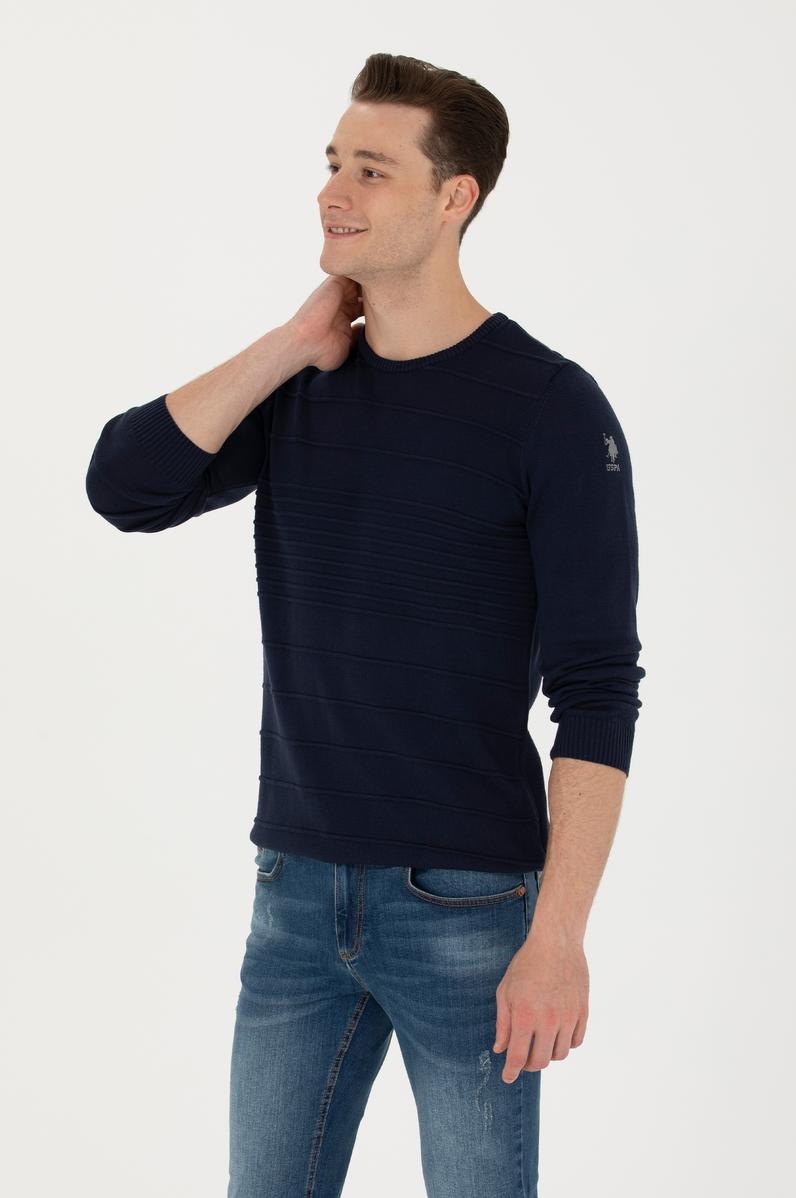 Erkek Lacivert Kazak