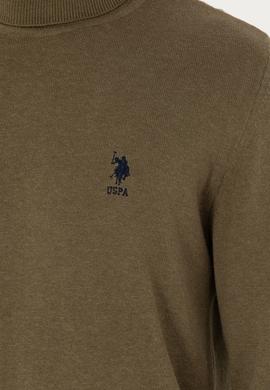 Erkek Haki Melanj Basic Kazak - 50268935125