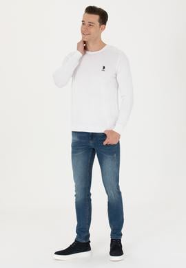 Erkek Beyaz Basic Kazak - 50269003168