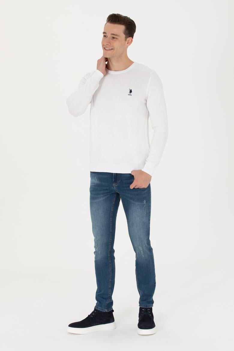 Erkek Beyaz Basic Kazak - 50269003168