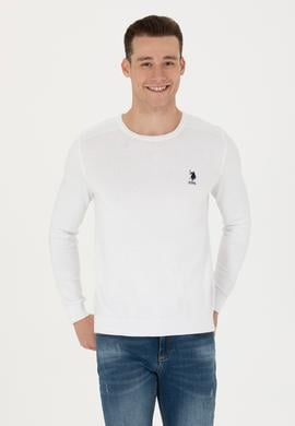 Erkek Beyaz Basic Kazak - 50269003168