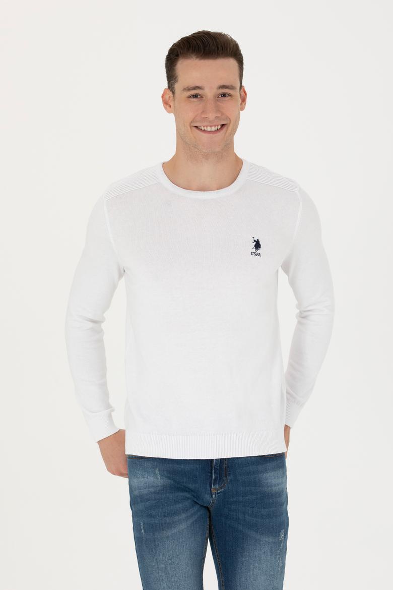 Erkek Beyaz Basic Kazak - 50269003168