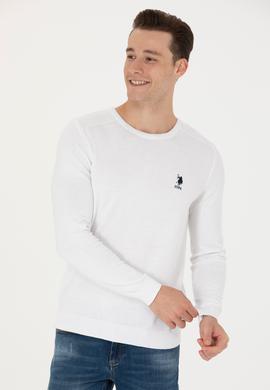 Erkek Beyaz Basic Kazak - 50269003168