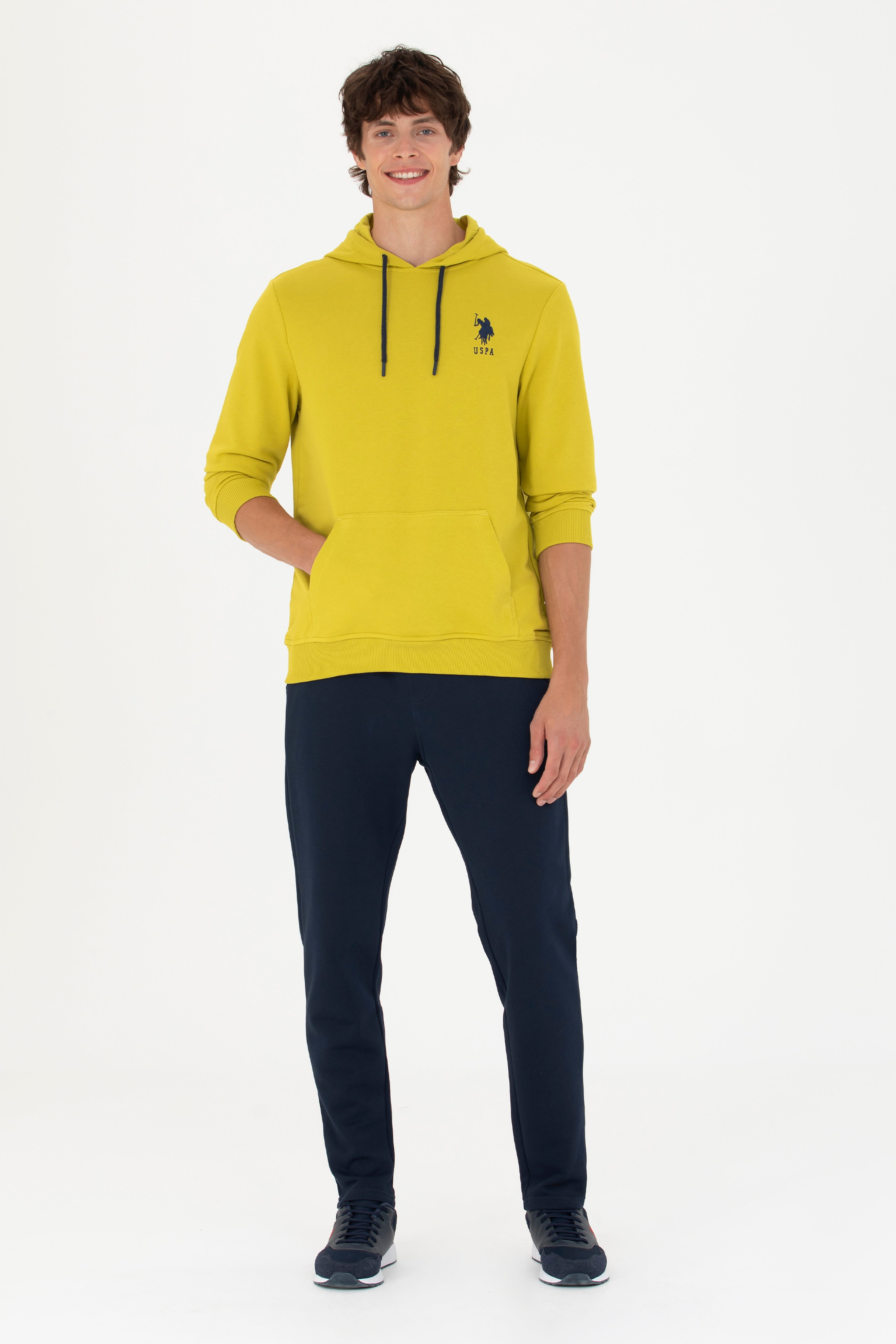 Erkek Fıstık Yeşili Basic Sweatshirt - Image 4