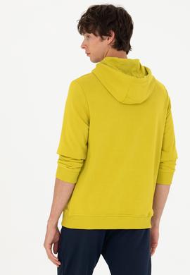 Erkek Fıstık Yeşili Basic Sweatshirt - 50269426195
