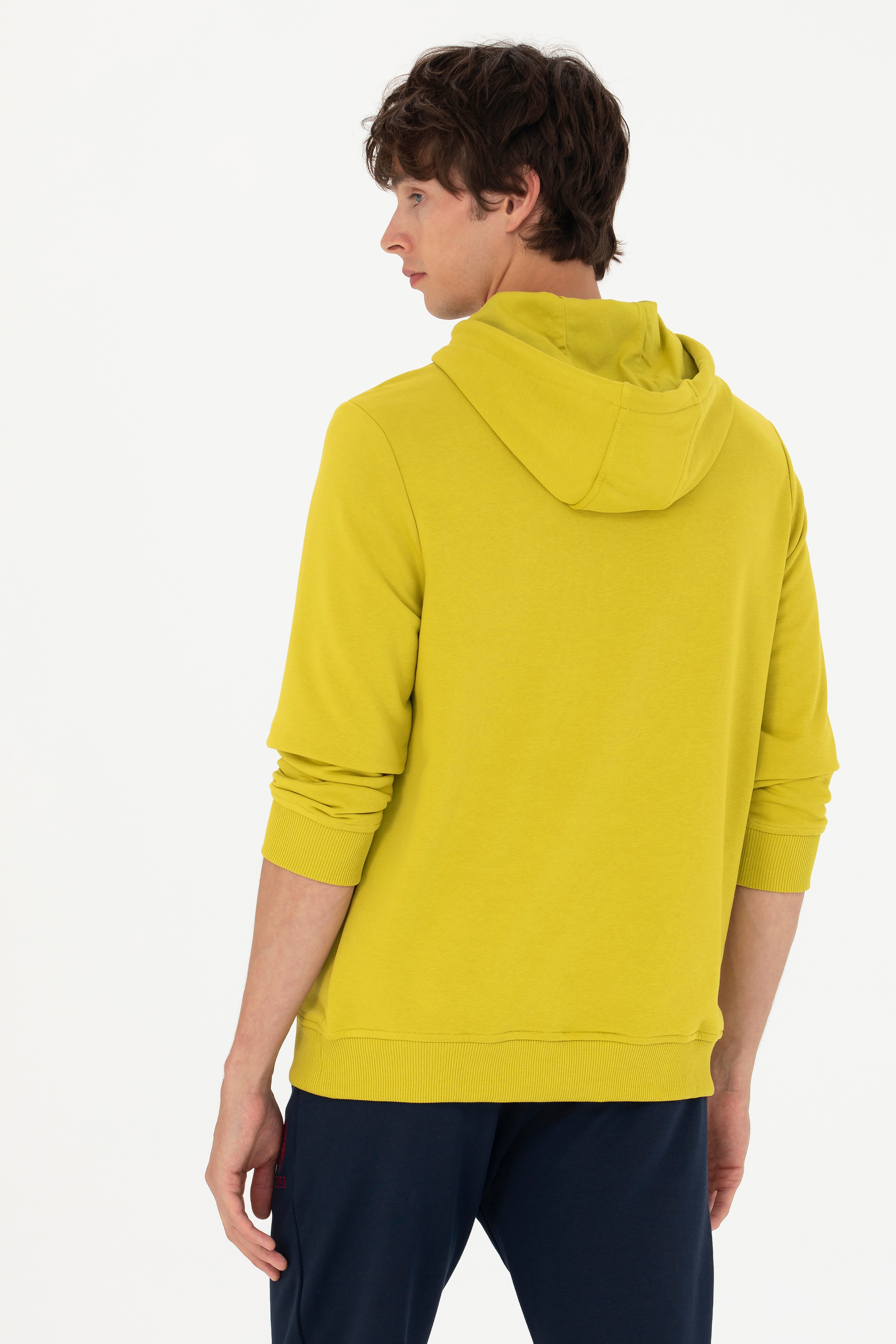 Erkek Fıstık Yeşili Basic Sweatshirt - Image 5