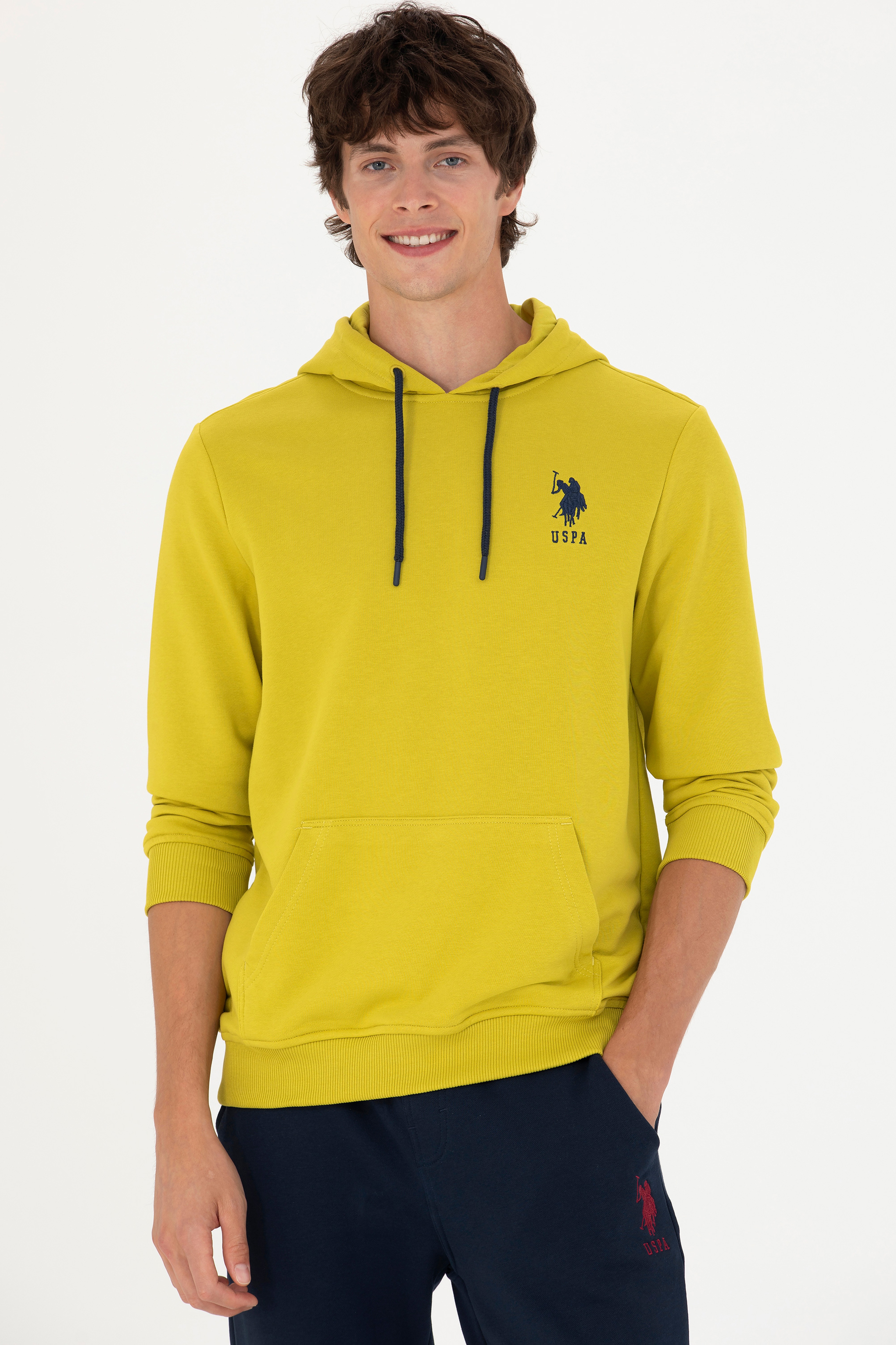 Erkek Fıstık Yeşili Basic Sweatshirt - Image 1