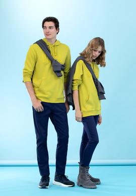 Fıstık Kapüşonlu Basic Sweatshirt - 50273736174