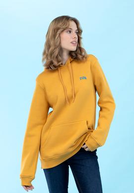 Hardal Kapüşonlu Basic Sweatshirt - 50273935021