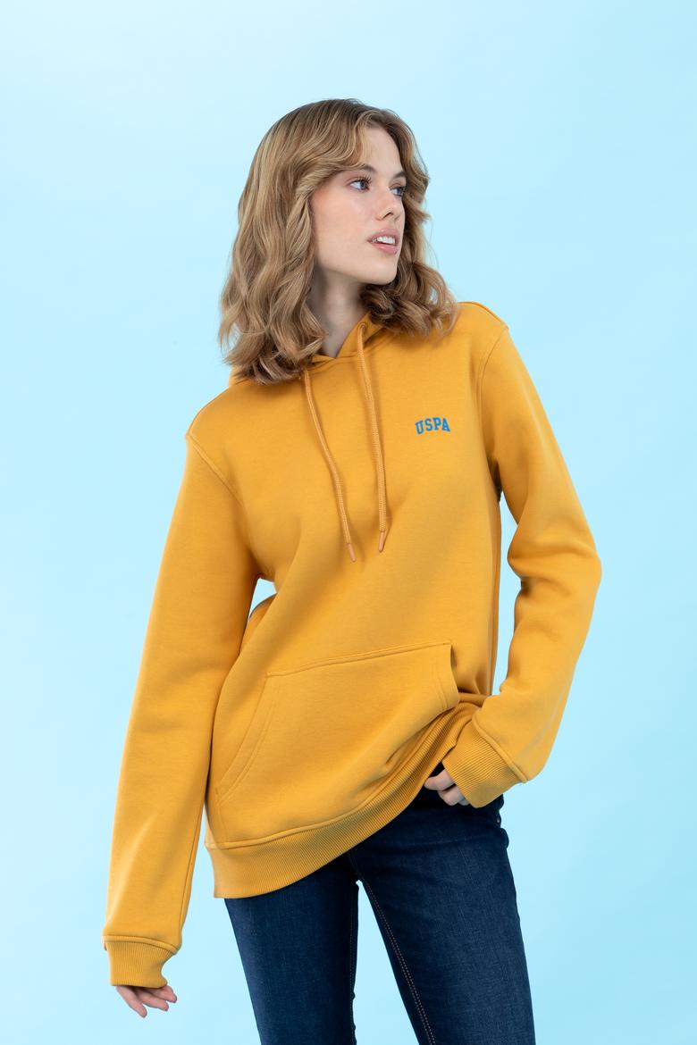 Hardal Kapüşonlu Basic Sweatshirt - 50273935021